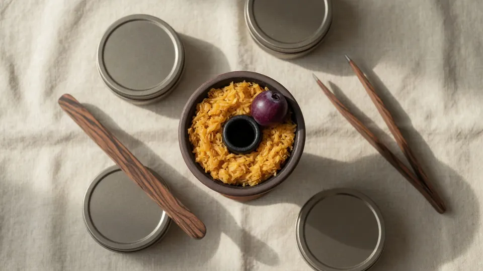 Choosing a base: bowl, tobacco tins, and tweezers