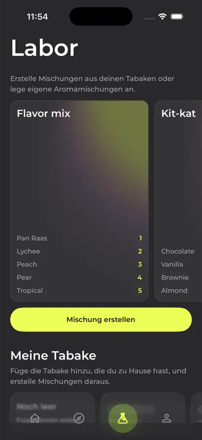 Echter Mixly-Screen mit Mischungskarte