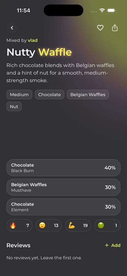 Discovery screen in the Mixly app